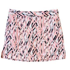 Lady Hagen Pink Black Abstract Print Golf Skort - Size 10